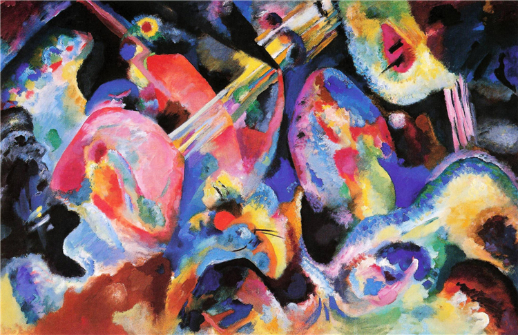 Improvisation. Deluge 1913 Wassily Kandinsky Oil Painting